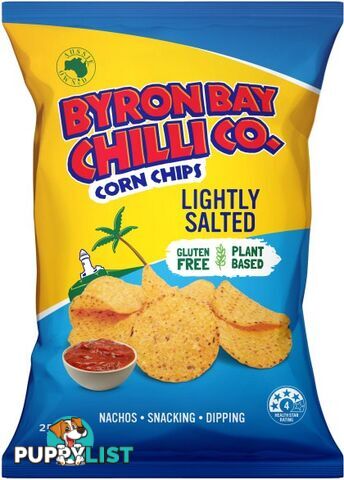 Byron Bay Chilli Lightly Salted Cornchips  12x250g - Byron Bay Chilli Co - 9320342003097