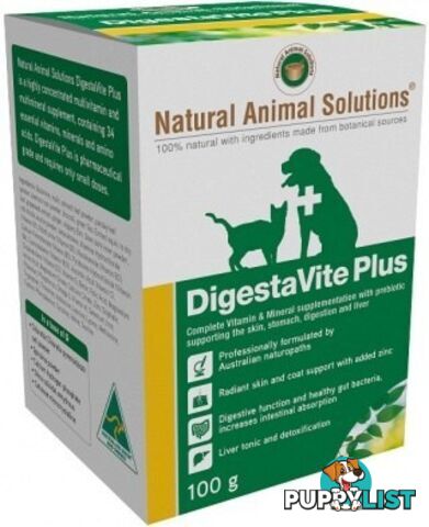 Natural Animal Solutions DigestaVite Plus 100g - Natural Animal Solutions - 9341976000016