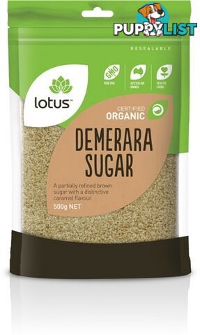 Lotus Organic Demerara Sugar 500g - Lotus - 9317127640530