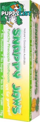 Snappy Jaws Toothpaste 75g Pineapple - Snappy Jaws - 9311968111419