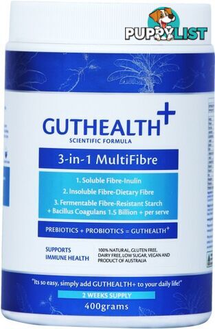 GutHealth+ 3-in-1 MultiFibre 400g - Natural Evolution - 0080687506026