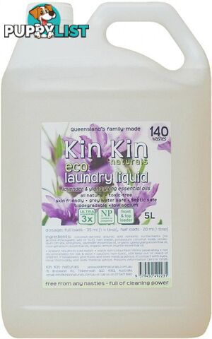 Kin Kin Naturals Eco Laundry Liquid Lavender & Ylang Ylang 5L - Kin Kin Naturals - 9379450492231