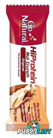 Go Natural Hi Protein Nut Crunch Original Bars 16x50g - Go Natural - 9310846060160