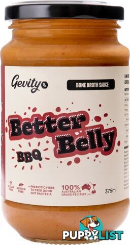 Gevity Rx Bone Broth Sauce Better Belly BBQ  375ml - Gevity Rx - 735850095844