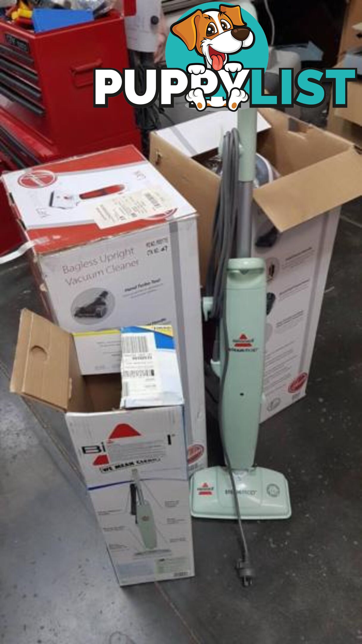 Hoover Upright Vac & Bissell Steam mop