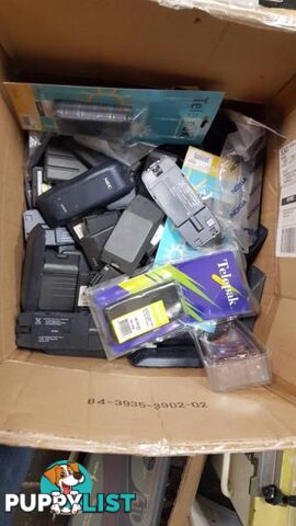 Box of Miscellaneous Phone Batteries