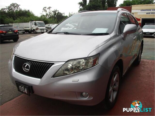 2012 LEXUS RX350 PRESTIGE GGL15R11UPGRADE 4D WAGON