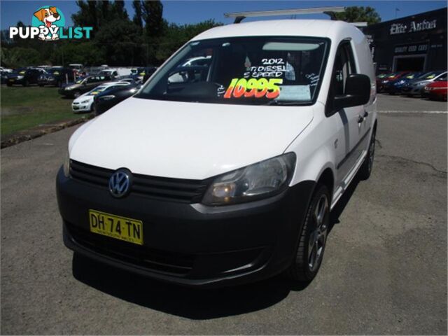 2012 VOLKSWAGEN CADDY TDI250 2KMY12 3D VAN