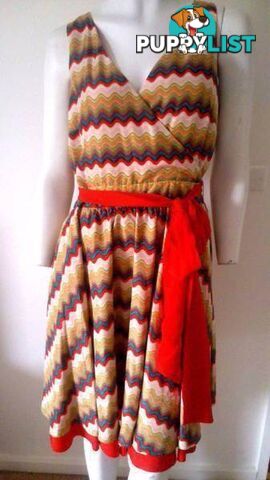 Brand New Stunning MISSONI Fit & Flair Silk Dress