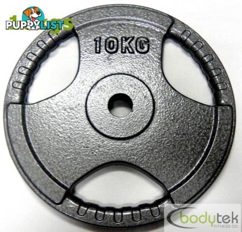 10Kg Standard Hammertone Weight Weights Plate EZ Grip Fitness Gym