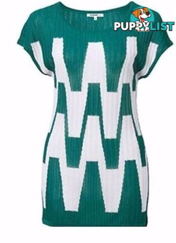 Brand New Missoni Women's Green & White Knitted Top