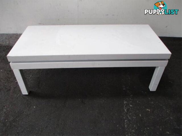 White Timber Table With Laminate Top-Demo Piece