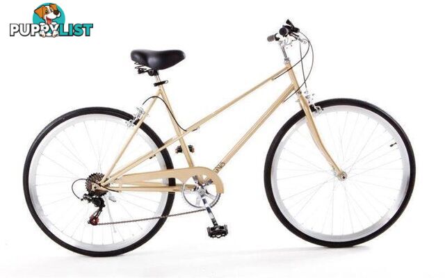 Mixte 7 speed Bicycle - 52cm CHAMPAGNE