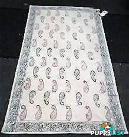 FAR PAVILION BRAND NEW STONE WASH 100% COTTON RUG-PAISLEY