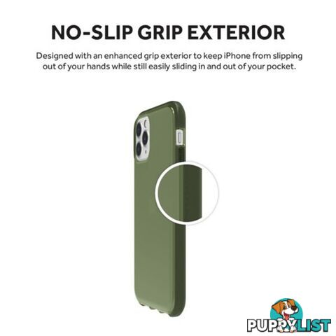 Griffin Survivor Clear Slim Protective Case iPhone 11 Pro - Green - 191058106520/GIP-022-GRN - Griffin