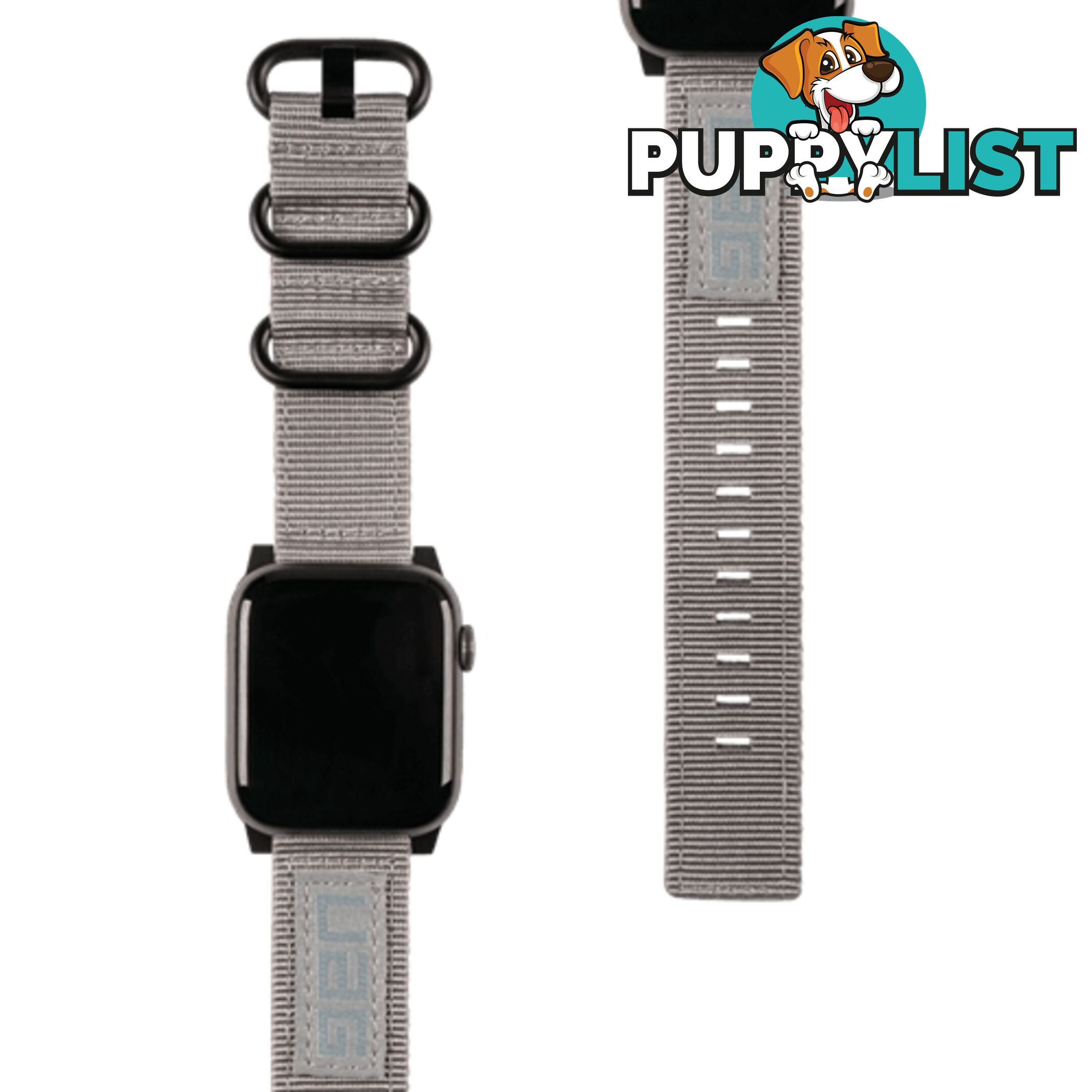 UAG Apple Watch High Strength Nylon Weave Strap 40 / 38mm - Grey - 812451031966/19149C114030 - UAG