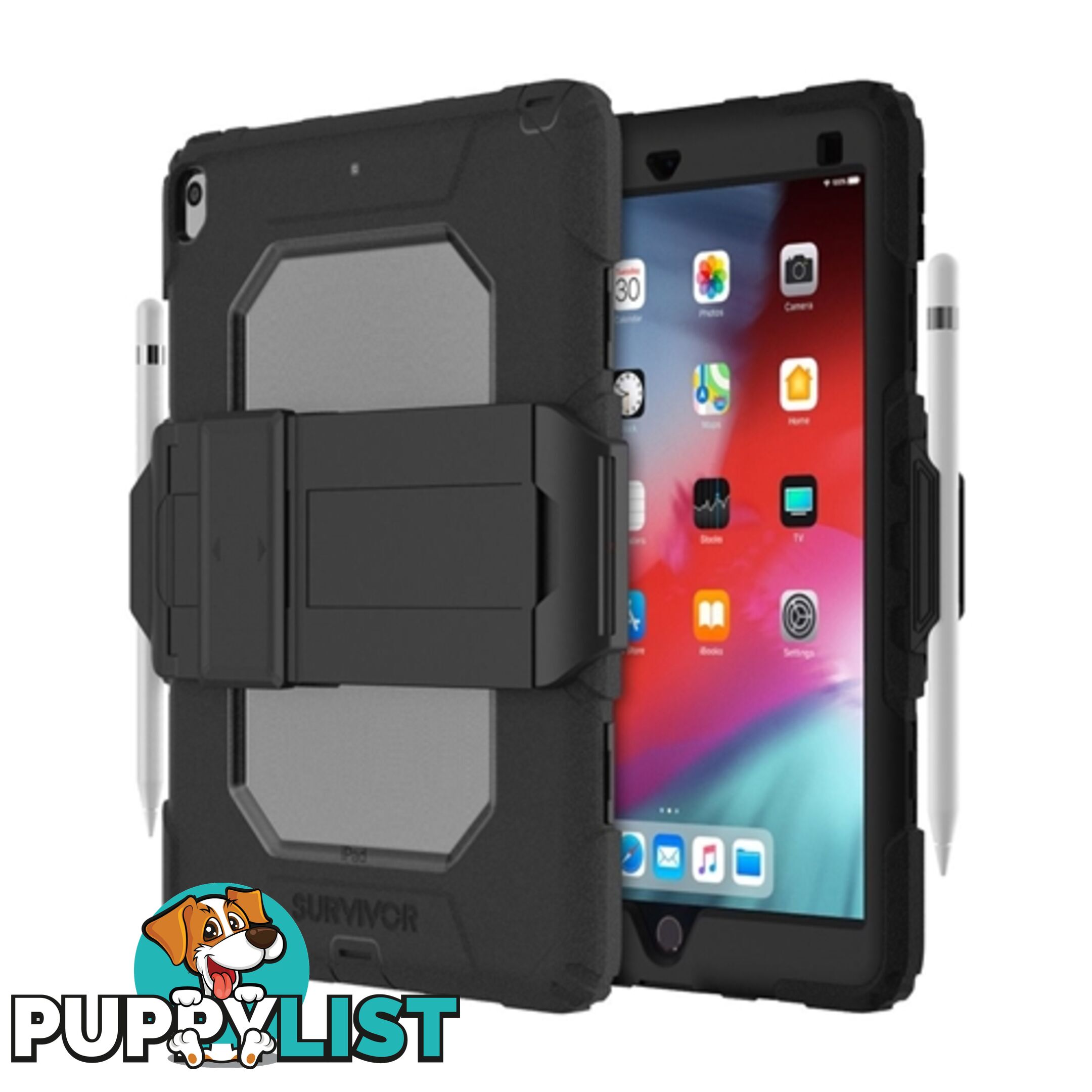 Griffin Survivor All Terrain Tough Case iPad Air 3 & Pro 10.5 - Black Clear - 191058095688/GIPD-007-BLK - Griffin