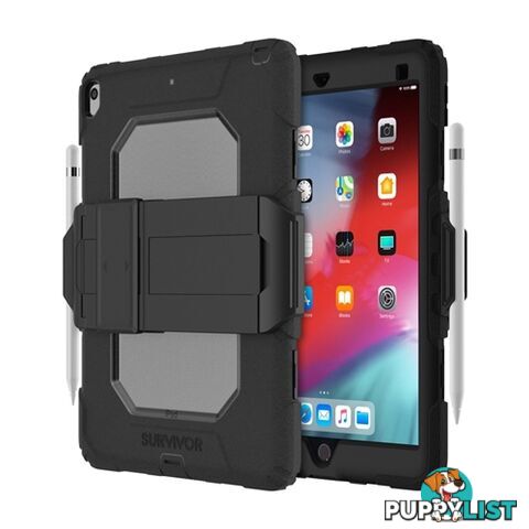 Griffin Survivor All Terrain Tough Case iPad Air 3 & Pro 10.5 - Black Clear - 191058095688/GIPD-007-BLK - Griffin