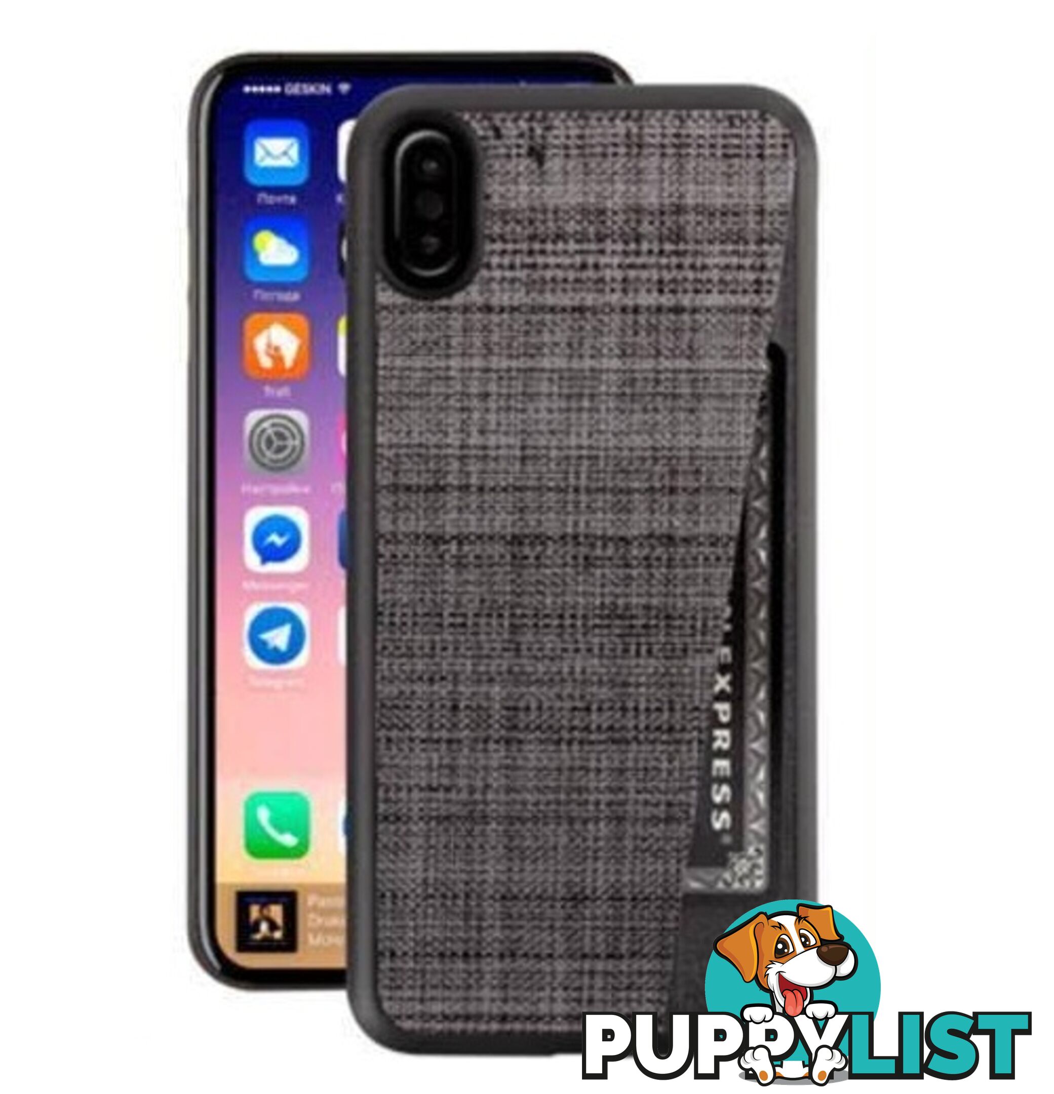 Uniq Slate ID Monde Wallet Case for iPhone X / Xs - Jet - 8886463660508/UNIQ-IPXSLID-MONBLK - UNIQ