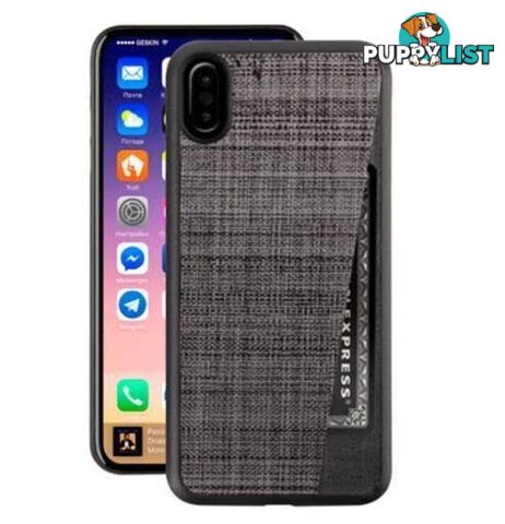 Uniq Slate ID Monde Wallet Case for iPhone X / Xs - Jet - 8886463660508/UNIQ-IPXSLID-MONBLK - UNIQ