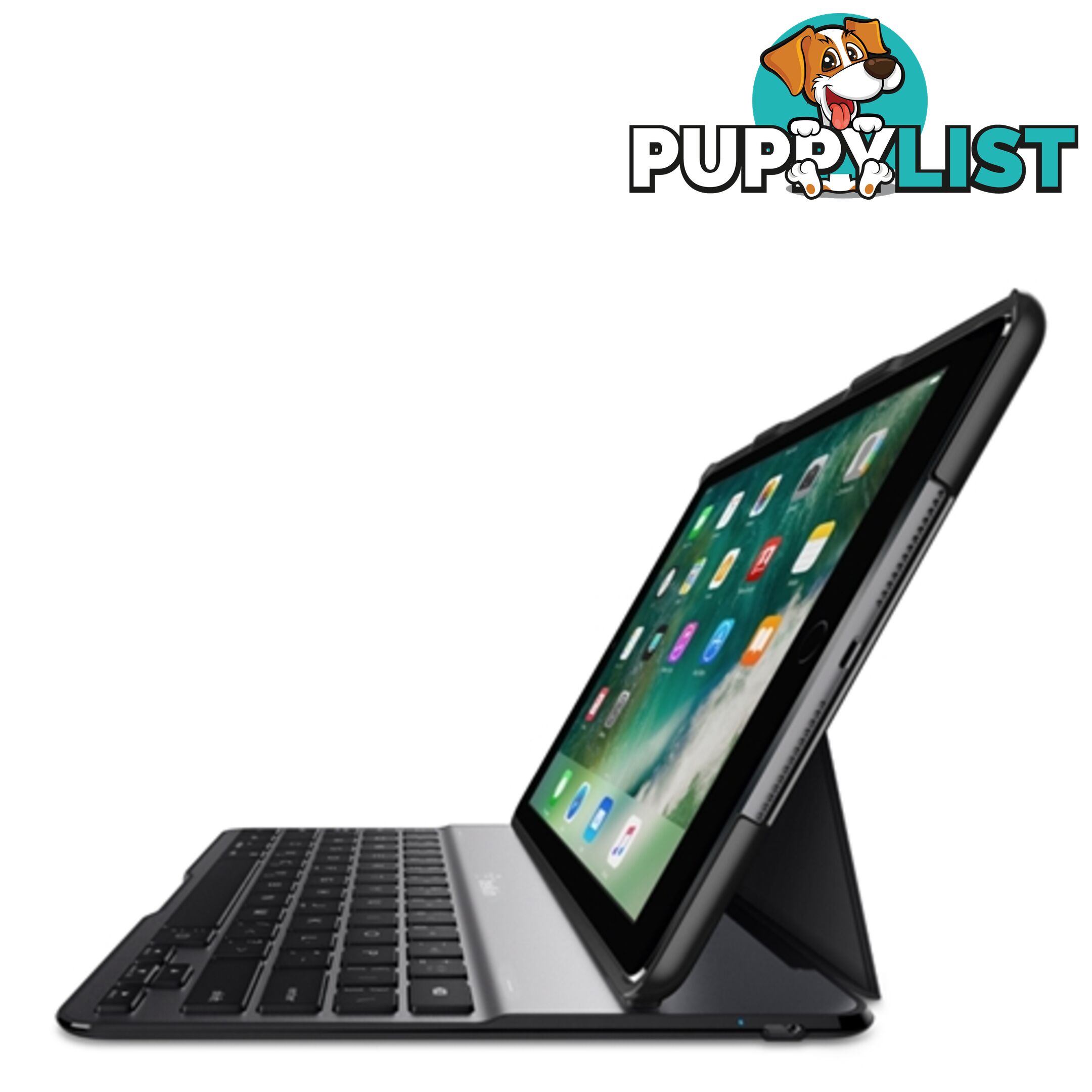 Belkin QODE Ultimate Lite Keyboard Case iPad 9.7 5th & 6th Gen - Black - 745883747856/F5L904TTBLK - Belkin