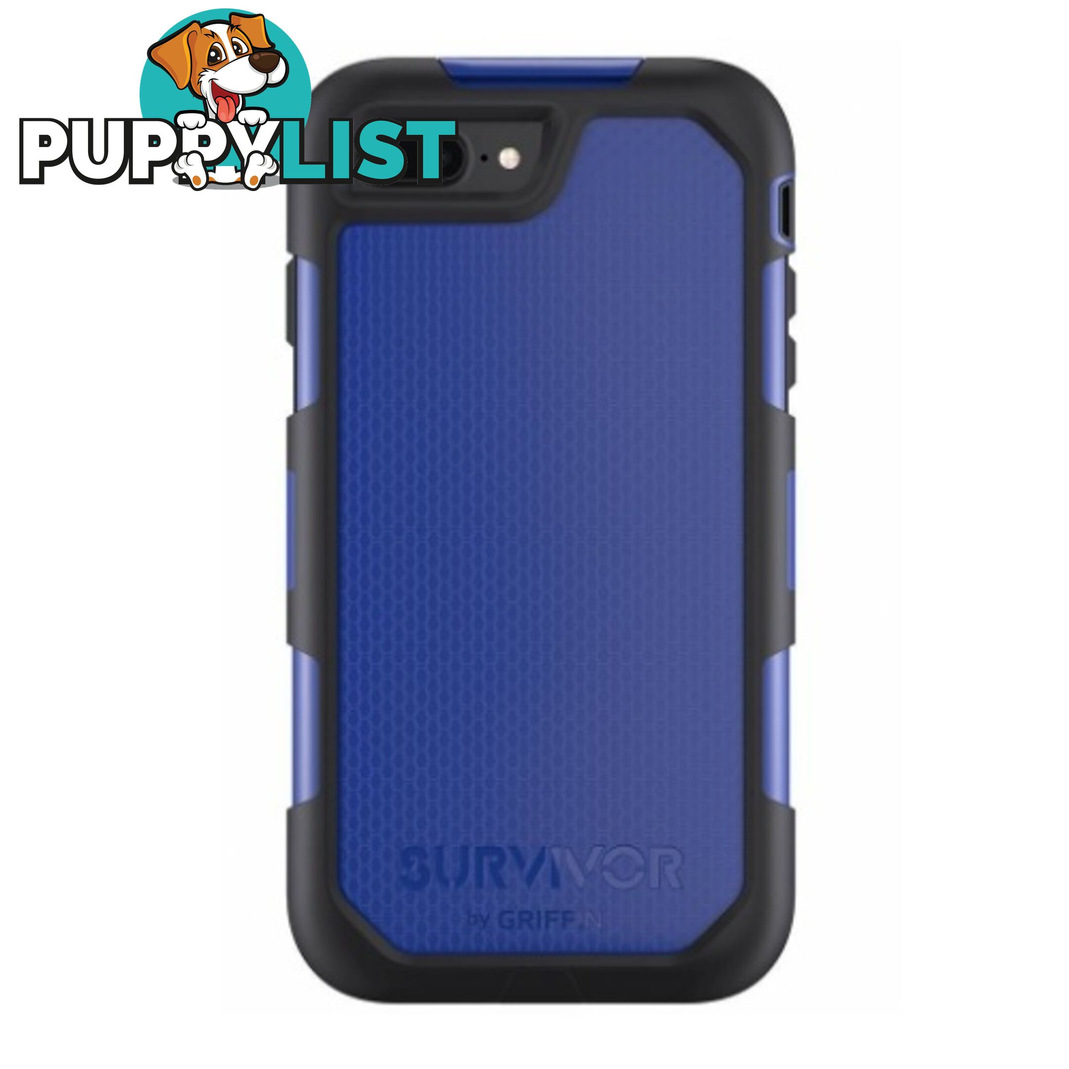 Griffin Survivor Summit Case for iPhone 8+ / 7+ / 6+ - Black / Blue - 685387436248/GB42826 - Griffin