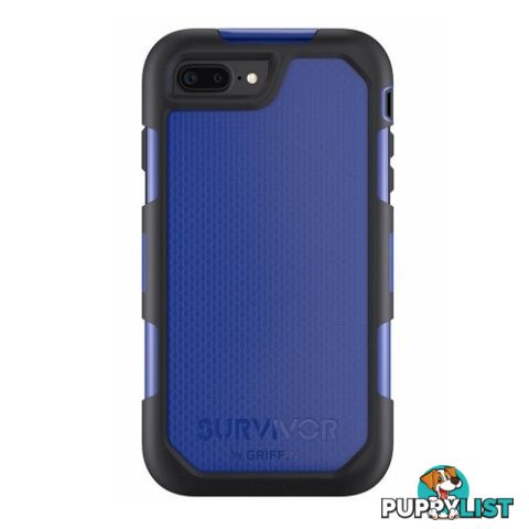 Griffin Survivor Summit Case for iPhone 8+ / 7+ / 6+ - Black / Blue - 685387436248/GB42826 - Griffin