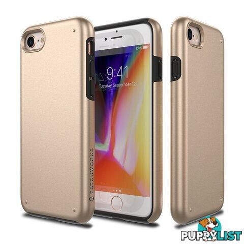 Patchworks Chroma Metalic Color Rugged Case iPhone 8 / 7 - Gold - 8809453318531/CRA75 - Patchworks