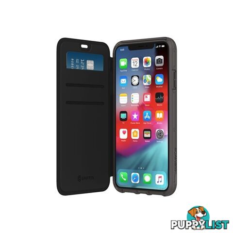 Griffin Survivor Clear Wallet Card Case iPhone 11 Pro Max - Black - 191058101433/GIP-039-CLB - Griffin