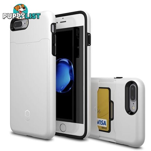 Patchworks ITG Level Card Case iPhone 8 Plus / 7 Plus w/ Card Slot - White - 8809453316261/ITGL908 - Patchworks