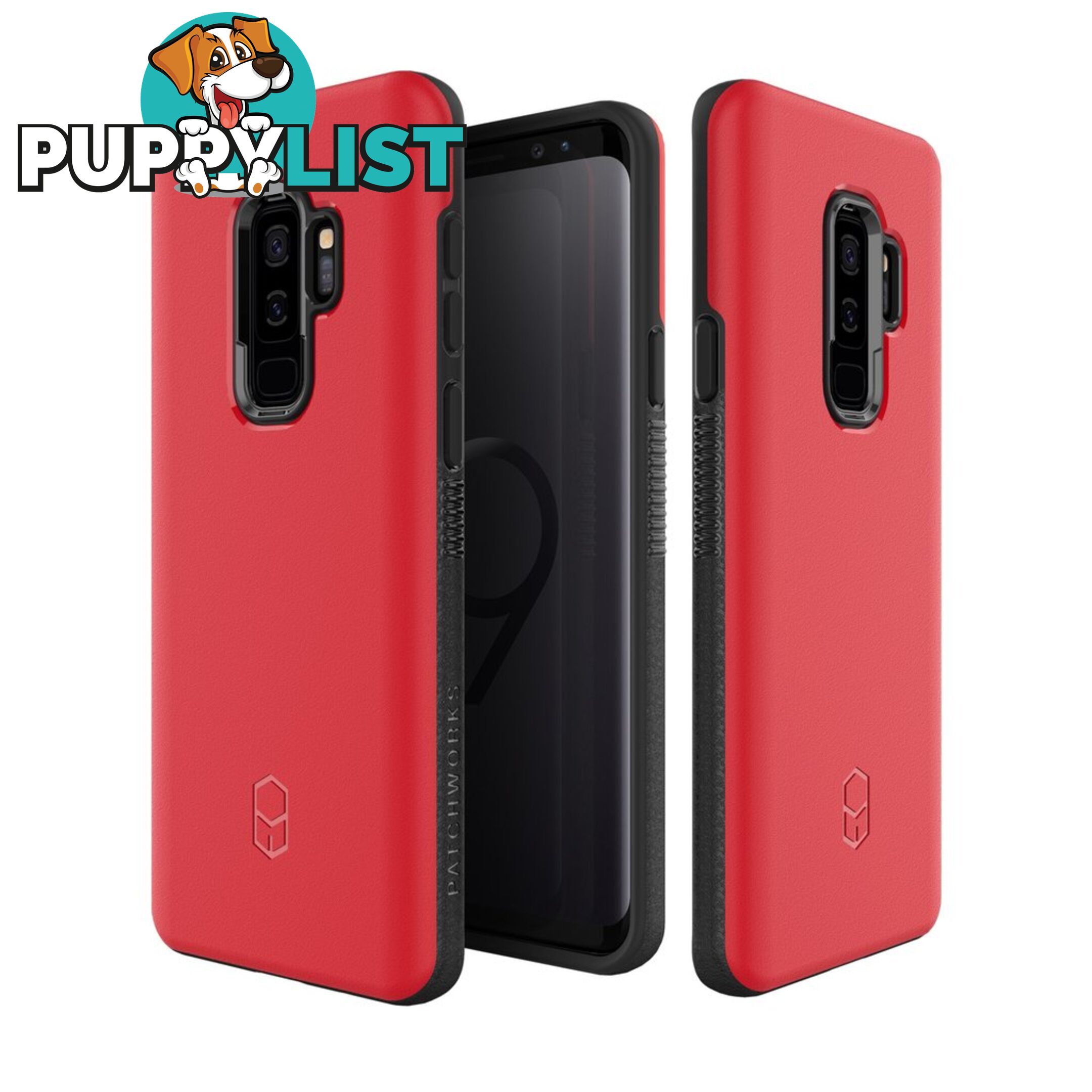 Patchworks ITG Level Rugged Case for Samsung Galaxy S9 Plus - Red - 8809597090126/LIS94 - Patchworks