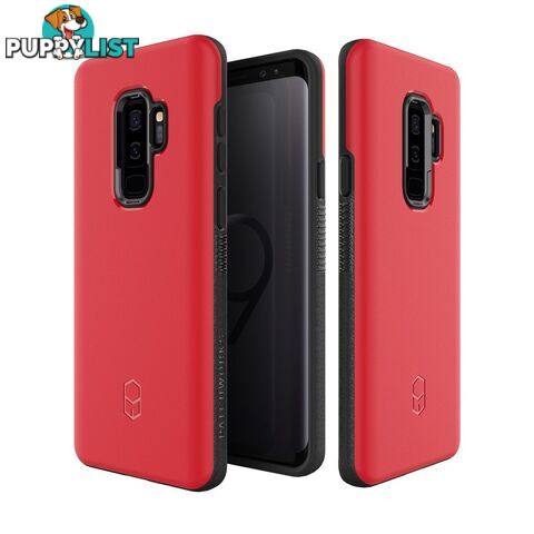 Patchworks ITG Level Rugged Case for Samsung Galaxy S9 Plus - Red - 8809597090126/LIS94 - Patchworks