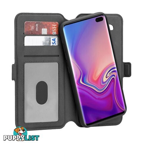 3SIXT NeoWallet Samsung Galaxy S10+ Plus - Black - 9318018141525/3S-1393 - 3SIXT