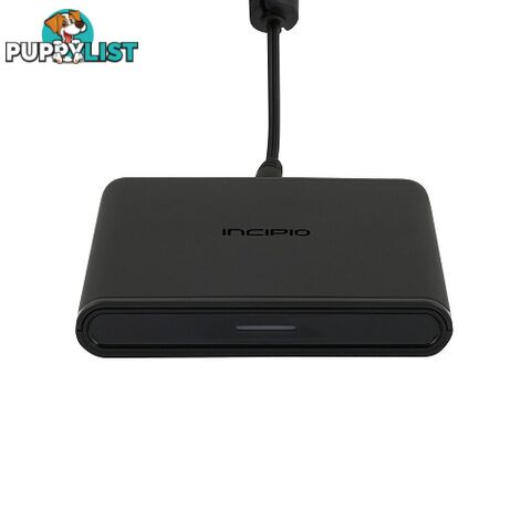 Incipio Ghost Qi 15W 1-Coil Wireless Charging Pad - Black - 191058053954/PW-309-INT - Incipio