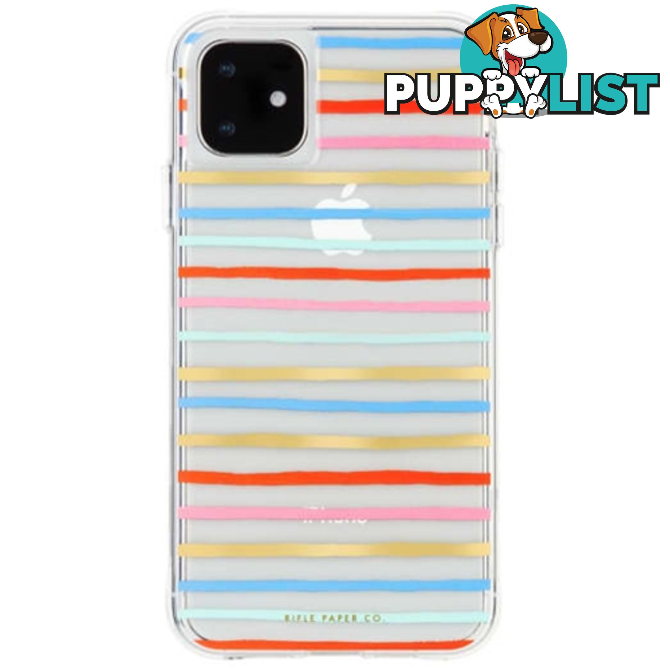 Case-Mate Rifle Paper Co Case iPhone 11 / XR 6.1 inch - Happy Stripe - 846127185851/CM039376 - Case-Mate