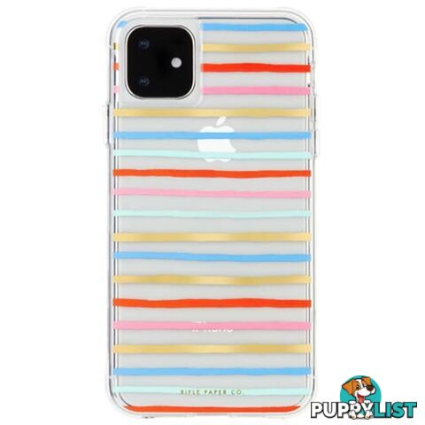 Case-Mate Rifle Paper Co Case iPhone 11 / XR 6.1 inch - Happy Stripe - 846127185851/CM039376 - Case-Mate