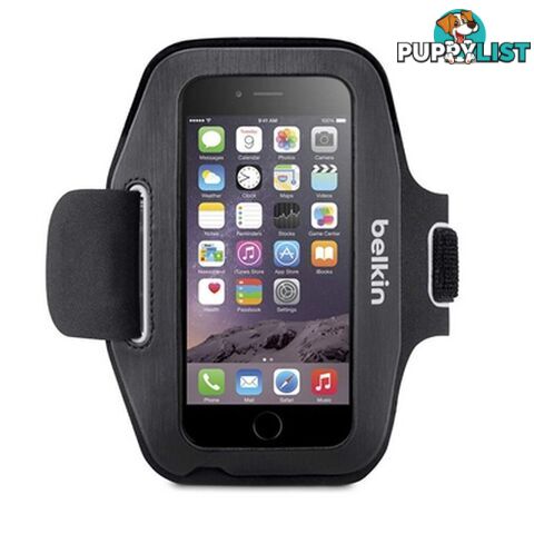 Belkin Sportfit Armband for Apple iPhone 6 / 6S - Blacktop / Overcast - 745883675227/F8W500-C00 - Belkin