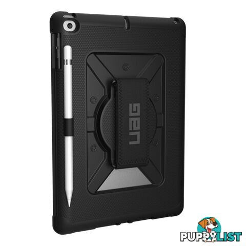 UAG Metropolis Rugged Case with Handstrap iPad 5th & 6th 9.7 inch Black - 858329007701/U-B-IPD17-HS-BK - UAG