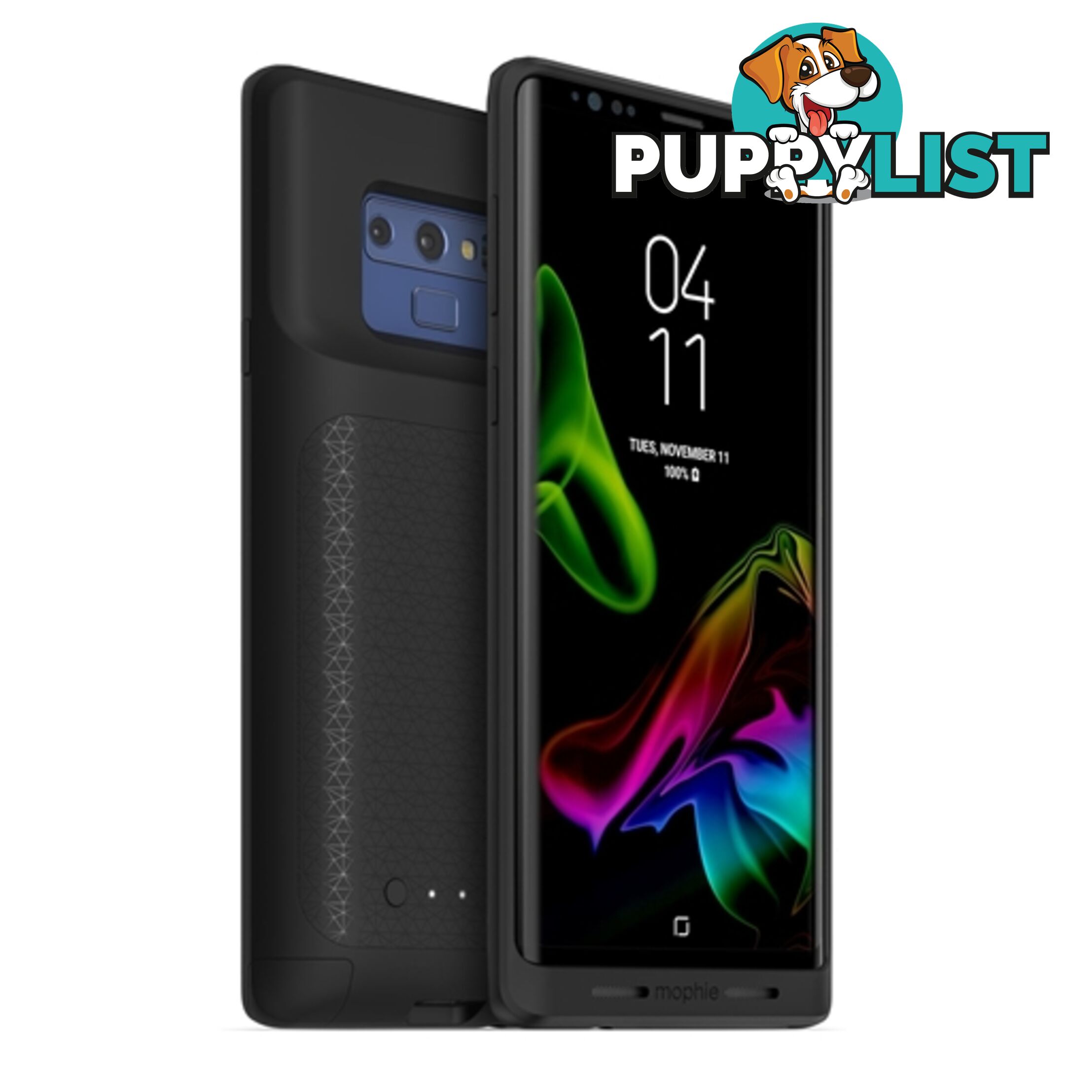 Mophie Juice Pack Battery Case Samsung Galaxy Note 9 2525 mAh Black - 0848467076226/401001905 - Mophie