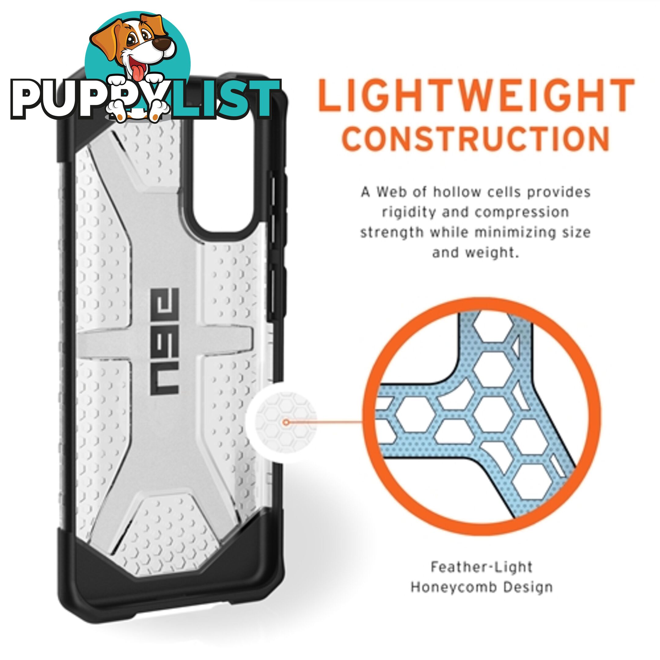 UAG Plasma Rugged & Tough Protective Case Samsung S20 Plus 6.7 inch Ice - 812451033892/211983114343 - UAG