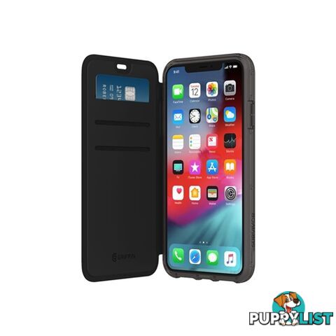 Griffin Survivor Clear Wallet Card Case iPhone 11 - Black - 191058101426/GIP-038-CLB - Griffin