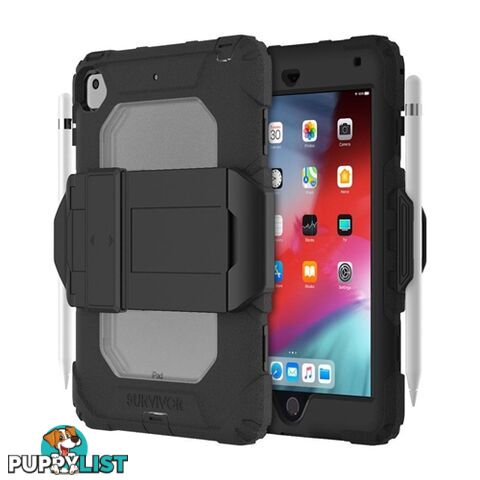 Griffin Survivor All Terrain Tough Case Apple iPad 7th Gen 10.2 2019 - Black - 191058105851/GIPD-016-BLK - Griffin