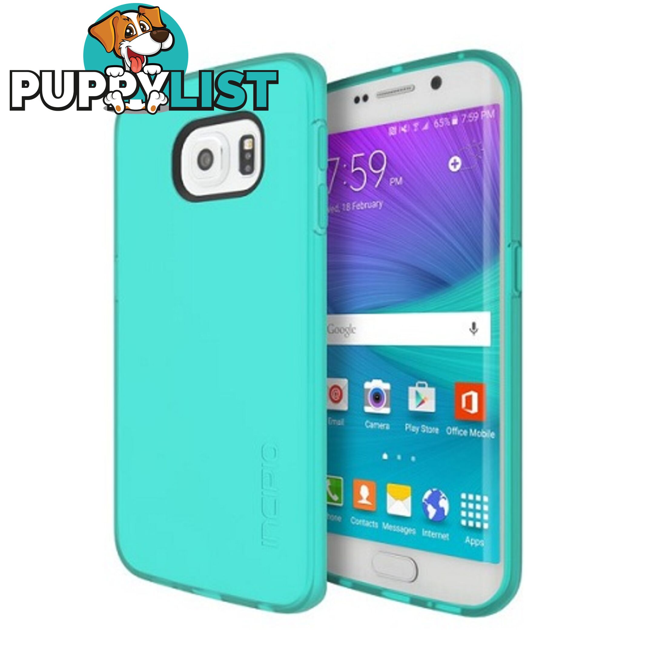 Incipio NGP Case suits Samsung Galaxy S6 Edge - Translucent Teal - 840076130740/SA-633-TEL - Incipio