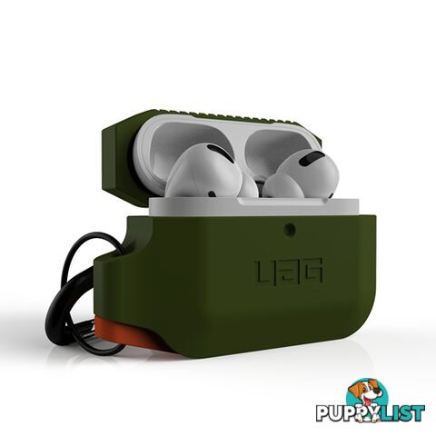 UAG Silicone Rugged & Weatherproof Case for Apple Airpods - Olive Green - 812451033656/10225K117297 - UAG