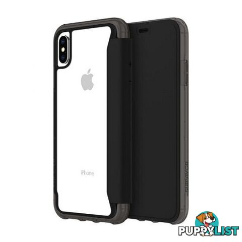 Griffin Survivor Clear Wallet Case for iPhone Xs Max - Black / Clear - 191058093608/GIP-018-BKC - Griffin