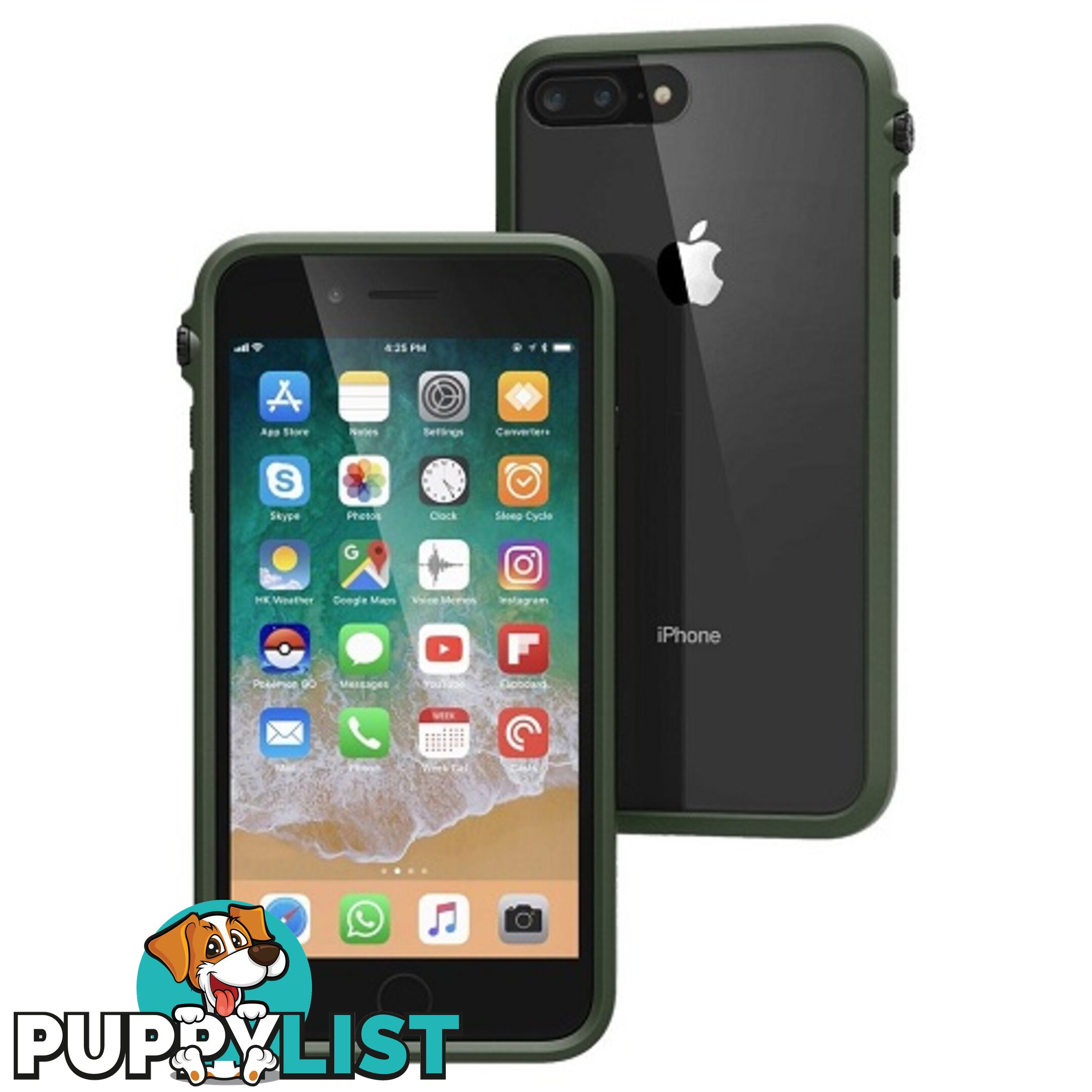 Catalyst Impact Protection Case for iPhone 8 / 7 Plus - Army Green - 4897041792379/CATDRPH8+GRN - Catalyst