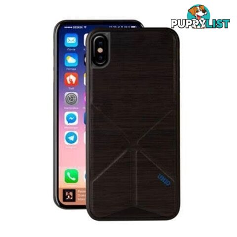 Uniq Hybrid Transforma Ligne Case for iPhone X / Xs - Raven - 8886463659250/UNIQ-IP8HYB-TLIGBLK - UNIQ