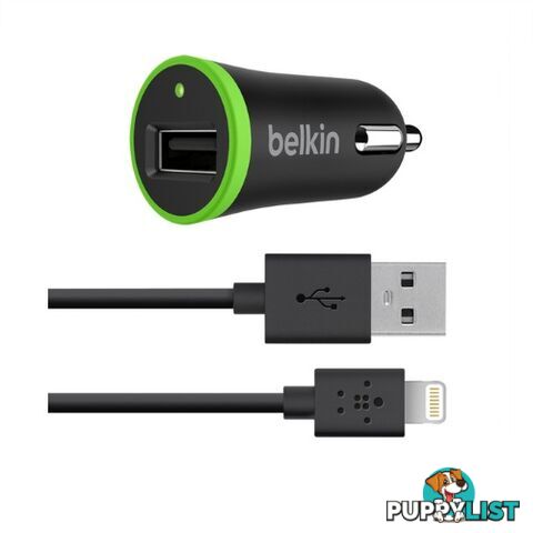 Belkin Car Charger with Micro USB Cable 5W / 1 Amp - Black - 722868995310/F8M711BT04-BLK - Belkin