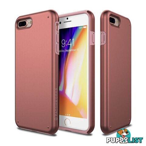 Patchworks Chroma Metalic Rugged Case iPhone 8 Plus / 7 Plus Rose Gold - 8809453318562/CRA78 - Patchworks