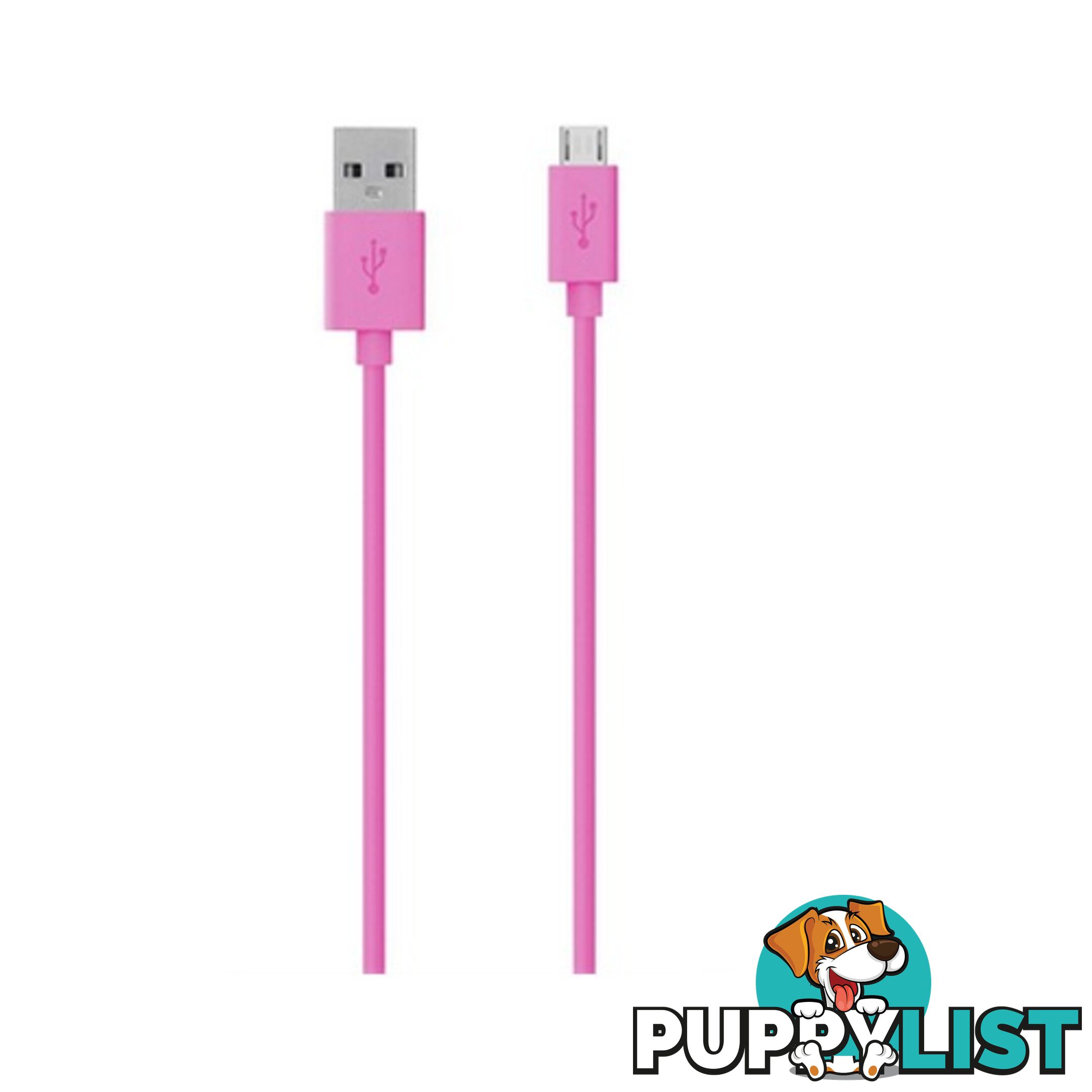 Belkin MIXITUP Micro USB Charge / Sync Cable 1.2m - Pink - 722868969083/F2CU012bt04-PNK - Belkin